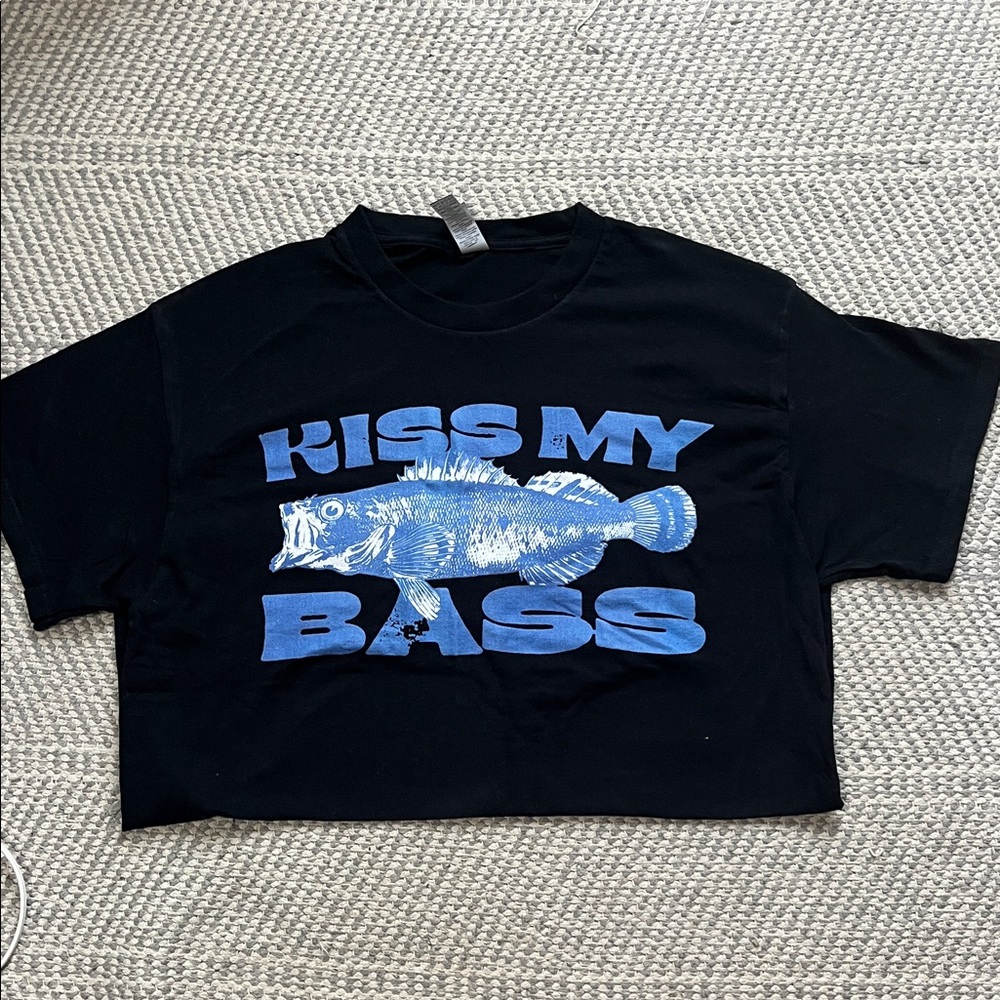 Bass Black and Blue Fish Tee